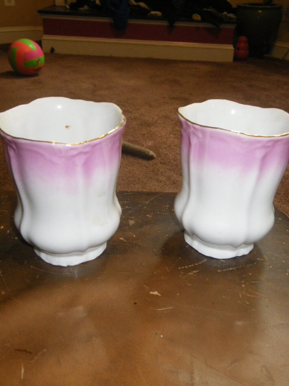 2 Vintage Small Ceramic Vases